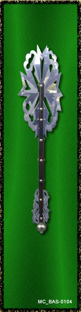 bastón de mando tipo porra